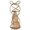 thumbnail image 3 of Sandalias de Tiras con Tacón de Gatito Allegra K para Mujer Marron oscuro 36, 3 of 7