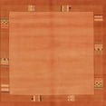 thumbnail image 1 of Ahgly Company Indoor Square Abstract Orange Red Abstract Area Rugs, 4' Square, 1 of 6