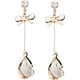 thumbnail image 2 of Pendientes para mujer con diamantes de imitación y cadena de cristal brillante, pendientes de borla para el día de San Valentín, pendientes de tuerca, joyería en forma de lágrima, regalo para ella, 2 of 3