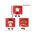 thumbnail image 4 of Christmas Chair Covers, Christmas Fabric Three-Dimensional Figures Hands up Long Legged Chair Covers, Cute Santa Claus Snowman Deer Xmas Dinner Chair Covers, Kitchen Table Decoration Props, 4 of 6