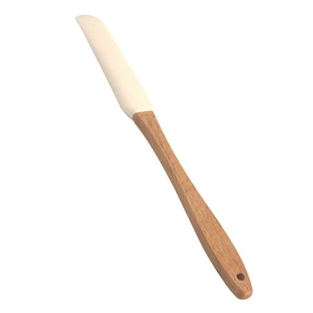 

Scraper Durable Wood Handle Utensil Spatula Cream Butter Removable Silicone