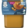 (Pack of 8) Gerber 2nd Foods Pumpkin Baby Food, 2-4 oz Tubs