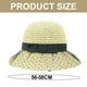 thumbnail image 2 of Sombrero de malla con lunares de 56-58 cm de circunferencia para el sol, sombrero de paja para playa con protección solar para verano para mujer, 2 of 5