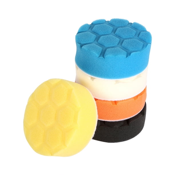 Almohadilla De Pulido Esponja Para Pulir Kit De Cera Para Pulidor De automóviles 5PCS 3/4/5/6/7 Pulgadas Espuma De Alta Densidad Para Detallar