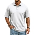 thumbnail image 3 of Polo Shirts for Men Summer Short Sleeve T Shirts Classic Fit Moisture Wicking Casual Collared Tee Tops, 3 of 7