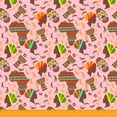 thumbnail image 1 of Soimoi 44 Inches Wide Indian Moss Georgette Fabric Tribal Print Material By The Yard - Baby Pink, 1 of 1