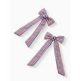 thumbnail image 4 of Way to Celebrate Patriotic Striped Hair Bow Set, 4 of 4