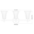 thumbnail image 2 of Z-Lite Belle 3 Light Vanity in Matte Black color, Steel frame, 2 of 8