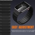 thumbnail image 5 of GEAK Compatible with Apple Watch Bands for Men 44mm 42mm 46mm 49mm 45mm 40mm 41mm 38mm Magnetic Silicone Sport Band for iWatch Ultra 3 Ultra 2 SE Series 11 10 9 8 7 6 5 4 3 2 1, 5 of 8