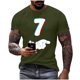thumbnail image 2 of Tops para hombre, blusas y camisas de manga corta con cuello redondo para hombre, jersey informal con cuello redondo estampado para hombre, pantalones cortos deportivos para fitness, blusa de poliéste, 2 of 5