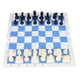 thumbnail image 1 of Juego De Ajedrez, Piezas De Ajedrez De Plástico, Interesante Juego De Ajedrez Portátil, Tablero De Ajedrez Clásico De PU Para Fiesta, 1 of 7
