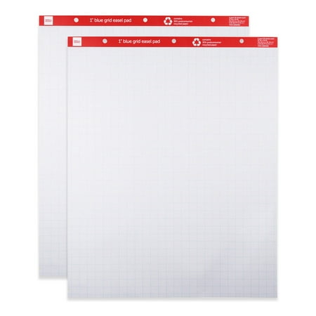UPC: 0735854755102 | Office Depot® Brand Easel Pads  27  x 34   1  Blue Grid  50 Sheets  30% Recycled  Pack Of 2