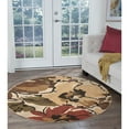 thumbnail image 4 of Alise Rugs Lagoon Modern & Contemporary Floral Indoor Area Rug 7'10'' Round 8' Round Round, 4 of 5