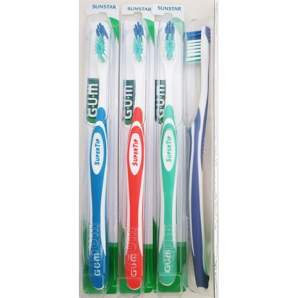 Gum 465 Super Tip Toothbrush Compact Ultra Soft (3 Pack) Walmart