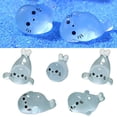 thumbnail image 2 of Glow in the Dark Mini Seal Figurines, Luminous Plastic Resin Ocean Animals for Miniature Gardens & DIY Decor, 2 of 8