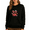 Black-2, variant on Black Watercolor Watermelon & Pink Bow Grid Print Crewneck Sweatshirt Summer Fruit Lover Casual Tops for Women Trendy Coquette Pullover S-3XL