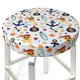 thumbnail image 3 of Balery Pirate Skull And Anchor Fundas de asiento para taburete de bar redondo de tela de terciopelo ajustables que protegen de arañazos y manchas para sillas de 14 a 17 pulgadas.-14 inch, 3 of 7