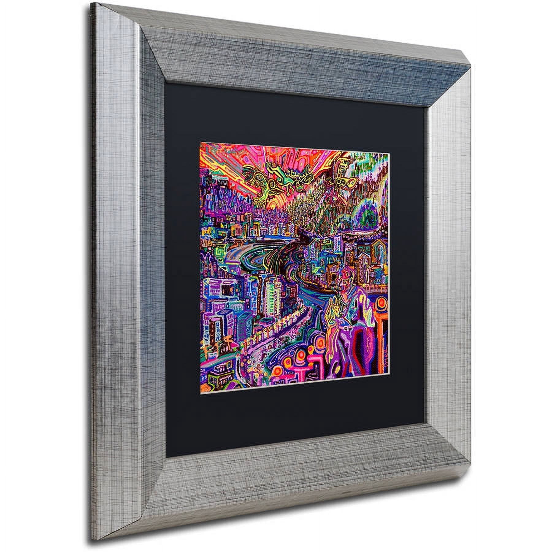 Trademark Fine Art "Hobo" Canvas Art by Josh Byer, Black Matte, Silver Frame