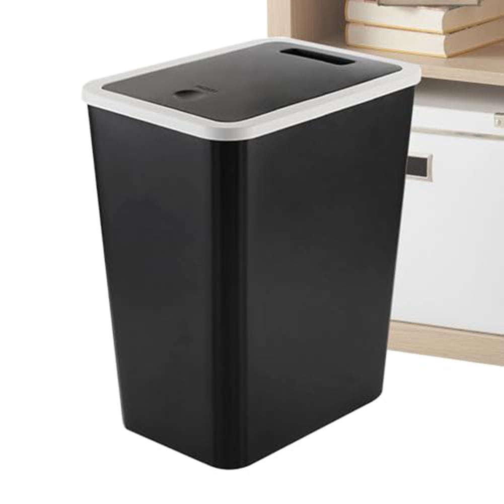 Bathroom Trash Can Garbage Can With Lid Trash Bin Large Capacity For Kitchen Bedroom Living Room Toilet Trash Can