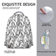 thumbnail image 4 of Farmhouse Chicken Student Backpack for Student Cartoon Egg Hen Chick Pattern Rustic Cluck Coop Design Farm Print School Bag, 4 of 5
