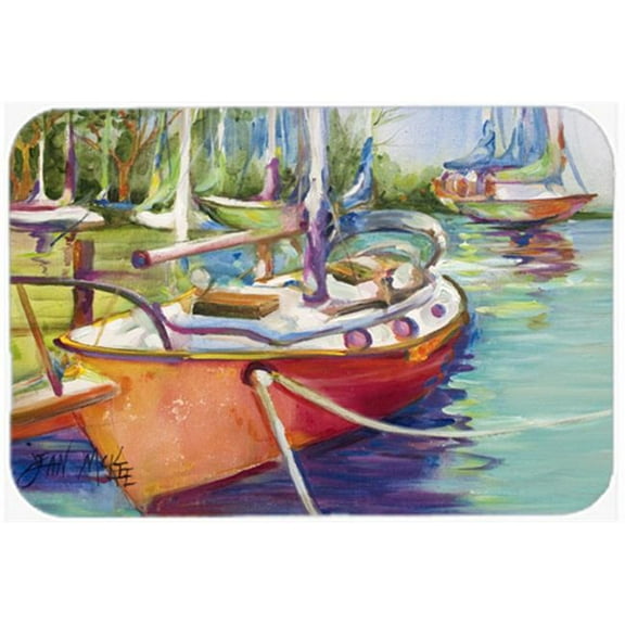 Carolines Treasures  Red Sailboat Mouse Pad