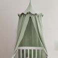 thumbnail image 1 of Toldo colgante de muselina de algodón con volantes para habitación de niños, baldachina de cama Premium, 100%, 1 of 4