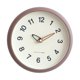 thumbnail image 3 of Reloj de pared de 25 cm, decorativo, nórdico, silencioso, sin tictac, números grandes Marrón, 3 of 9