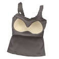 thumbnail image 3 of Women's Lace Cami Tank Tops with Bra, Sleeveless Crop Spaghetti Strap Summer Tops, Scoop Neck Slim Fit Summer Padded Undershirts, 3 of 6