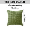thumbnail image 6 of REGALWOVEN Pack of 2 Corduroy Decorative Pillow Covers Soft Throw Pillow Covers Modern Farmhouse Home Decor for Living Room Couch Green 18" x 18", 6 of 6