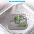 thumbnail image 5 of Square Drain Cover for Shower 5.4-inch Drain Hair Catcher Flat Silicone Plug for Bathroom and Kitchen Grey and White Filter Shower Drain Protection Fl, 5 of 5