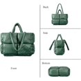 thumbnail image 3 of Kukuzhu Puffer Tote Bag, Large Puffy Bags for Women Light Winter Down Cotton Padded Quilted Tote Bag Shoulder Handbag Purse, 3 of 4