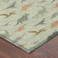 thumbnail image 3 of Addison Rugs Chantille Indoor/Outdoor Transitional Kids Celery Machine Washable Rectangle Rug, 3' x 5', 3 of 8