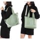 thumbnail image 5 of 1PCS Multi-Pocket Tote Bag with Zipper, Canvas Japanese Handmade Handbag with Compartments, Multifunction Satchels Bag, 5 of 5
