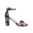 thumbnail image 3 of BLISSFUL STEP Women Solid Color Buckle Block Heel Ankle Strap Sandals, 3 of 8
