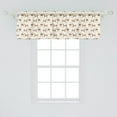 thumbnail image 2 of Ambesonne Mid Century Modern Window Valance, Furniture Art, 42" x 18", Cinnamon Ivory Brown, 2 of 3