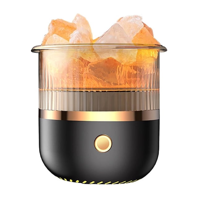 Máquina Aromaterapia Piedra Sal Mini Con LED para ()