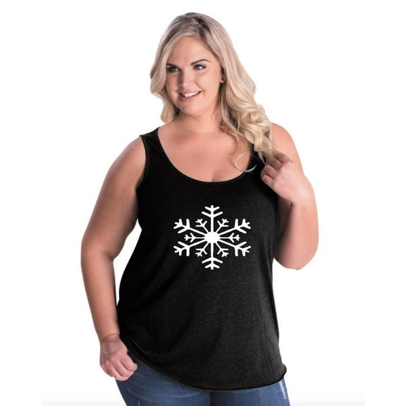 Artix - Women's Plus Size Tank Top - Christmas Snowflake