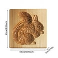 thumbnail image 5 of 3D Wooden Cookie Molds - Squirrel Shape, 10x10x2cm, Non-Stick, Easy Clean, for Baking/DIY Cookies, Chocolate, Gifts for Baking Lovers, 5 of 6