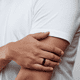 thumbnail image 4 of Anillo Hombre Anti Ansiedad LUCKMAN, Acero Inoxidable, Modelo Axel negro 9, 4 of 6
