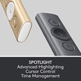 thumbnail image 3 of Logitech Spotlight Presentation Remote - Advanced Digital Highlighting with Bluetooth, Universal Presenter Clicker, 30M Range and Quick Charging - Black, 3 of 8