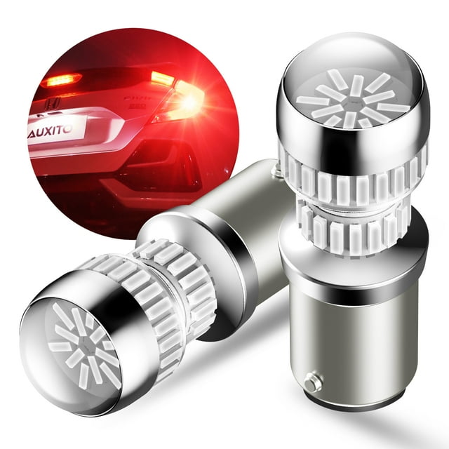 AUXITO 1157 Ampoules DEL Rouges, 2057 2357 7528 Lumières DEL BAY15D pour Feux Arrière de Frein, Lot de 2