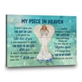thumbnail image 4 of My Piece in Heaven Angel Memorial Canvas – Sympathy Wall Art with Heavenly Quote – Remembrance Gift for Loss of Loved One, 4 of 4