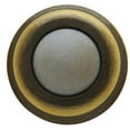 thumbnail image 1 of 1 in. dia. Wall Flush Bumper, Satin Brass & Black, 1 of 1