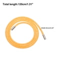 thumbnail image 2 of 6mm x 120cm Rhinestone Tube Rope Bling Crystal String for DIY Sweaters Yellow Mesh Lemon Yellow Sequins, 2 of 6