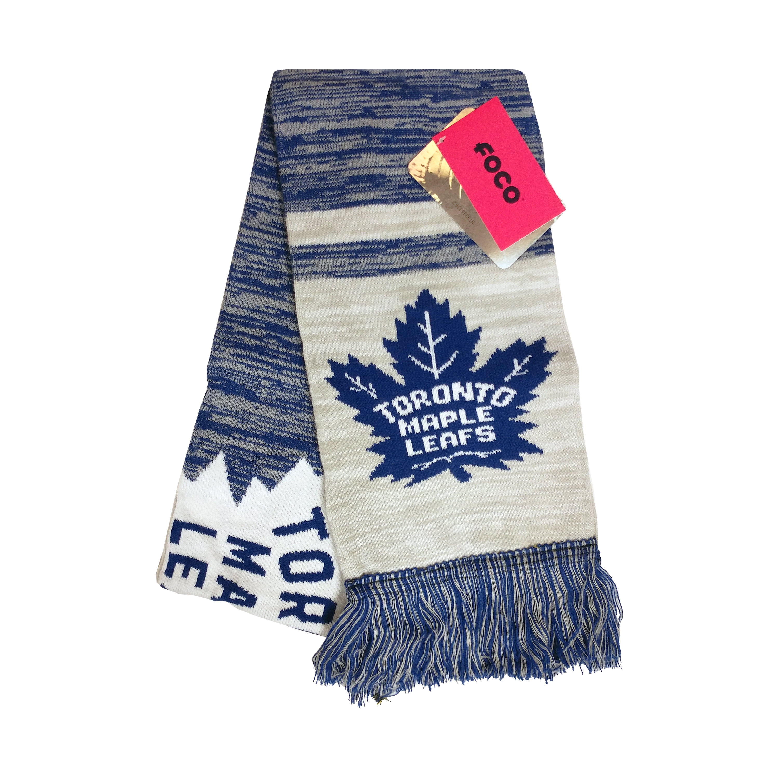 Crochet Royal Blue and White Toronto Maple Leafs Unisex Scarf Team Colors Infinity Scarf Tampa Bay Lightning