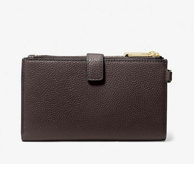 Michael Kors Women's Jet Set Double Zip Wristlet, Chocolate, One
