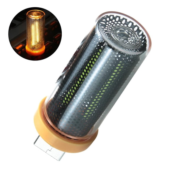 Car USB Lights, Creative Glass Bottle Led Light Automotive Ambient , Plug-in Retro Car Atmosphere Lamp with Touch Dimmable, for Vehicle Bedroom Hallway Camping Holiday Decoration