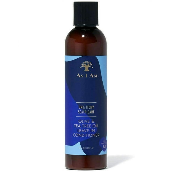 As I Am Soin du Cuir Chevelu Sec et Qui Démange à l'Huile d'Olive et d'Arbre à Thé après-Shampooing Sans Rinçage
