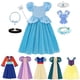 thumbnail image 2 of Disney Kids Rapunzel Princess Dress Christmas Snow White Aurora Belle Mulan Loli Merida Cinderella Clothing Maxi Birthday Party11T (Size 150) Gao Jinjia LED, 2 of 2