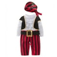 thumbnail image 4 of SJLDQY Boy Jumpsuit May's Captain S Cap Stinker Pirate Casual Soft Clothing White 2-3 Years, 4 of 7